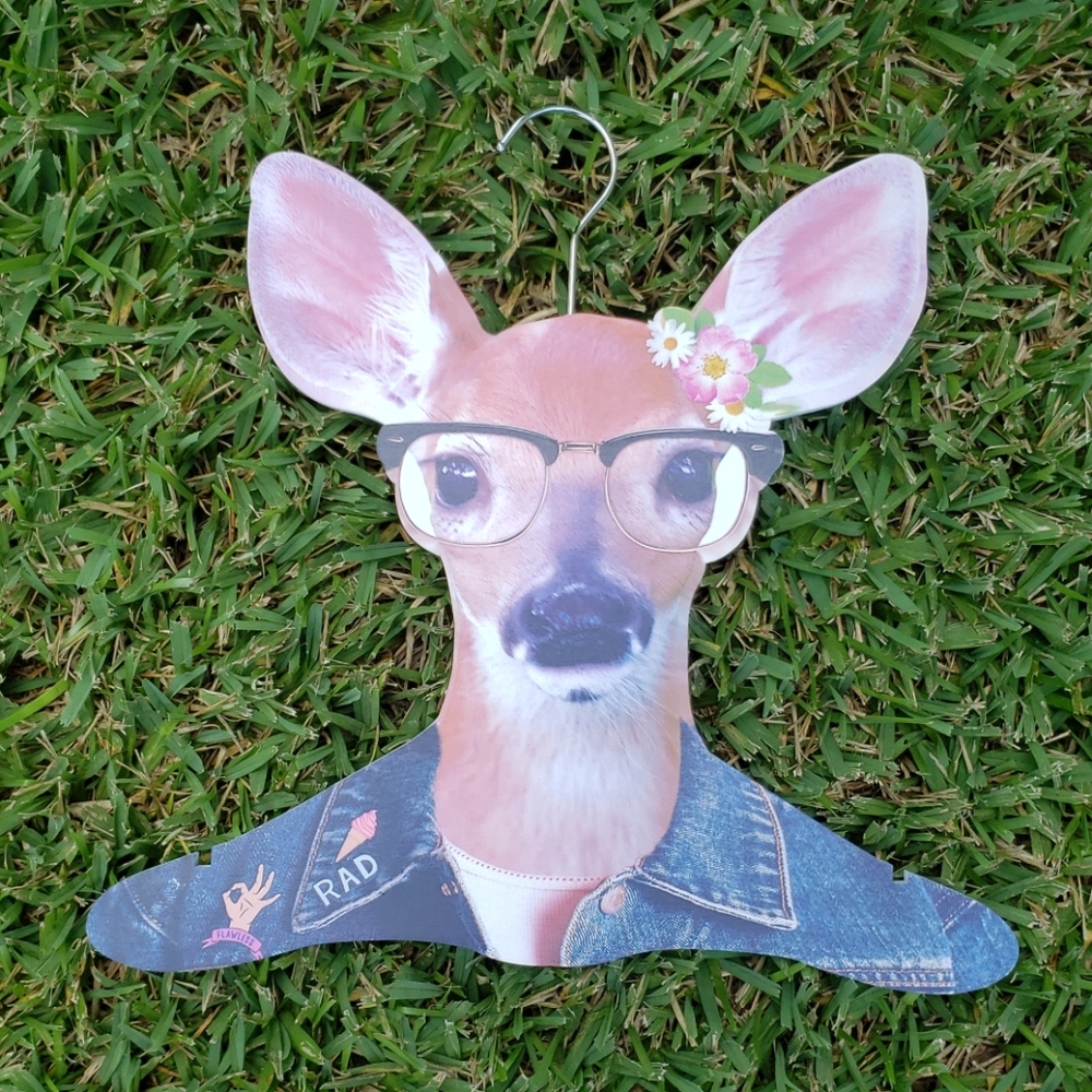 Wooden Deer Coat Hanger